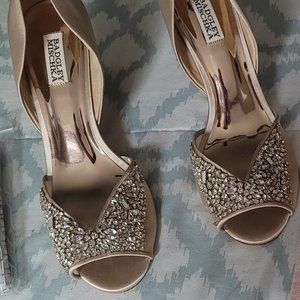 Badgley Miscka Cashmere Wedges Ivory size 11